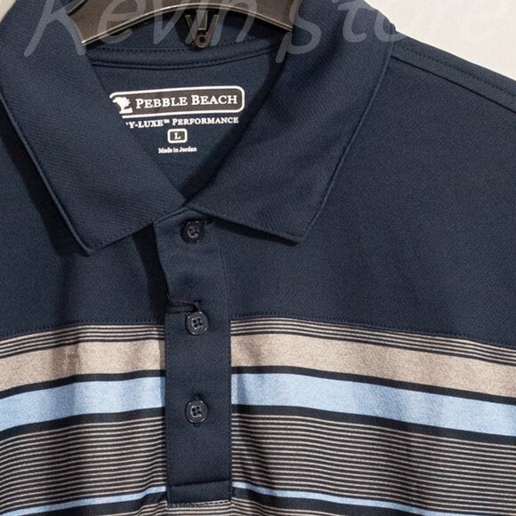Pebble Beach Men’s Performance Polo - Picture 3 of 4